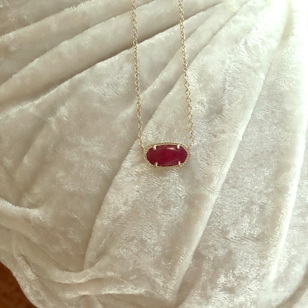 Kendra Scott Necklace Eliza Gold and Berry